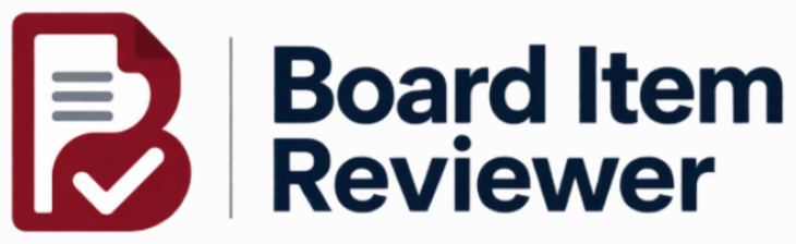 Board Item Reviewer